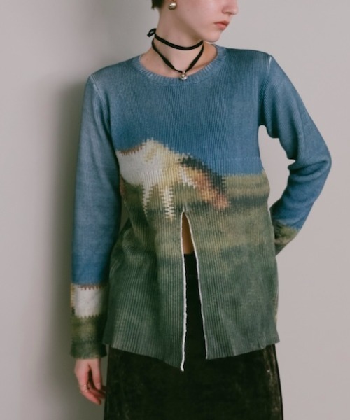 sahara（サハラ）の「【26AW PRE ORDER】Landscape Art Knit（ニット/セーター・レディース・その他1/その他4/その他2/その他3・FREE）」の2枚目の写真