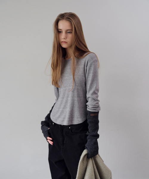 THE LILLE(ザ リル)の「Snow Round T_Gray(Tシャツ/カットソー・レディース・その他・FREE)」の1枚目の写真