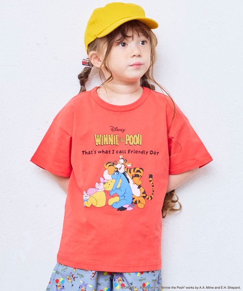 Disney(ディズニー)の「【別注】ディズニープリント半袖Tシャツ(Tシャツ/カットソー・キッズ・イエロー/ライトブルー/パープル/オフホワイト/ホワイト系その他/オレンジ/ピンク/レッド/チャコール/杢グレー・100/150/90/130/80/110/95/140/120)」の9枚目の写真