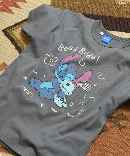 Disney(ディズニー)の「【別注】ディズニープリント半袖Tシャツ(Tシャツ/カットソー・キッズ・イエロー/ライトブルー/パープル/オフホワイト/ホワイト系その他/オレンジ/ピンク/レッド/チャコール/杢グレー・100/150/90/130/80/110/95/140/120)」の4枚目の写真