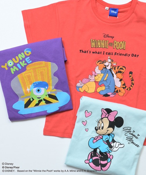 Disney(ディズニー)の「【別注】ディズニープリント半袖Tシャツ(Tシャツ/カットソー・キッズ・イエロー/ライトブルー/パープル/オフホワイト/ホワイト系その他/オレンジ/ピンク/レッド/チャコール/杢グレー・100/150/90/130/80/110/95/140/120)」の13枚目の写真