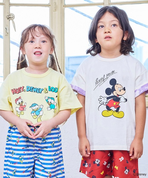 Disney(ディズニー)の「【別注】ディズニープリント半袖Tシャツ(Tシャツ/カットソー・キッズ・イエロー/ライトブルー/パープル/オフホワイト/ホワイト系その他/オレンジ/ピンク/レッド/チャコール/杢グレー・100/150/90/130/80/110/95/140/120)」の17枚目の写真