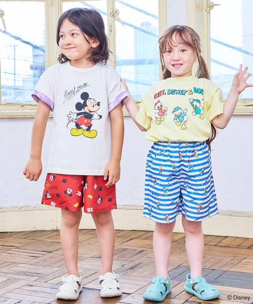Disney(ディズニー)の「【別注】ディズニープリント半袖Tシャツ(Tシャツ/カットソー・キッズ・イエロー/ライトブルー/パープル/オフホワイト/ホワイト系その他/オレンジ/ピンク/レッド/チャコール/杢グレー・100/150/90/130/80/110/95/140/120)」の18枚目の写真