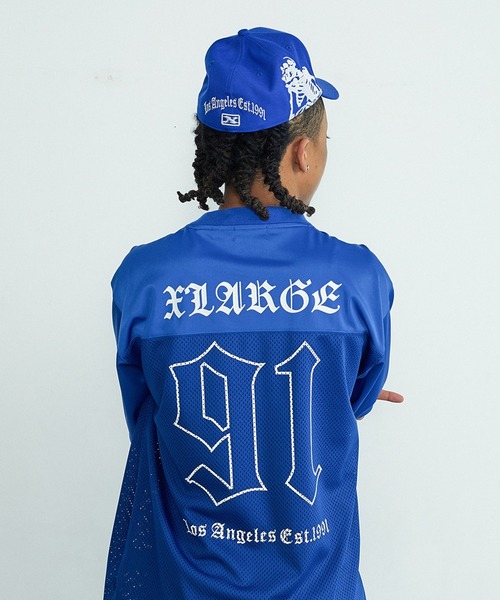 XLARGE(エクストララージ)の「OLD ENGLISH CAP(キャップ・メンズ・ブラック/ブルー/グレー・M/L)」の7枚目の写真