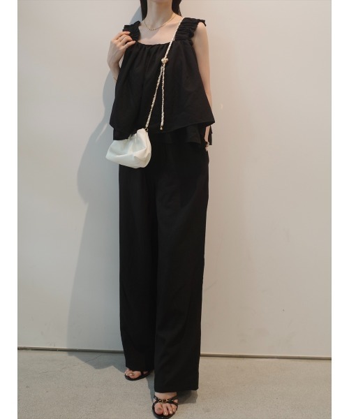 amel(エイメル)の「リラックスロングパンツ | ブラック(その他パンツ・レディース・ブラック・FREE)」の2枚目の写真