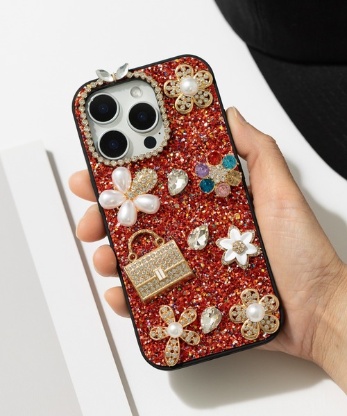 iPhoneケース スマホケース キラキラ ラインストーン デコパール