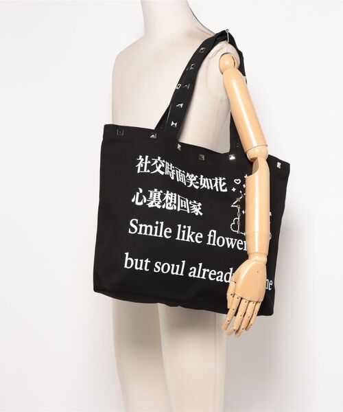 L.H.P(エルエイチピー)の「MOMENTEL/モーメンタル/Go! Stud Bag(トートバッグ・レディース・ブラック・F)」の5枚目の写真