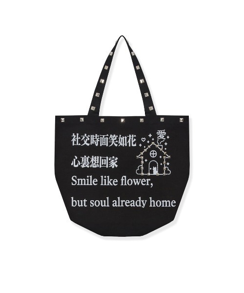 L.H.P(エルエイチピー)の「MOMENTEL/モーメンタル/Go! Stud Bag(トートバッグ・レディース・ブラック・F)」の1枚目の写真