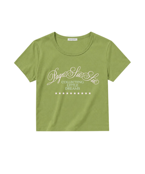 PAGESIISII(ページシシ)の「コレクティングリトルドリームスプリンティングUネック半袖Tシャツホワイト(Tシャツ/カットソー・レディース・その他・MEDIUM)」の4枚目の写真