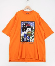 362130：はんなりクマバーガー柄Tシャツ