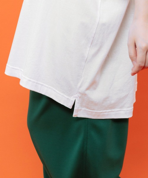 ScoLar(スカラー)の「362130:はんなりクマバーガー柄Tシャツ(Tシャツ/カットソー・レディース・オレンジ/オフホワイト/グリーン/ブラック・M)」の12枚目の写真