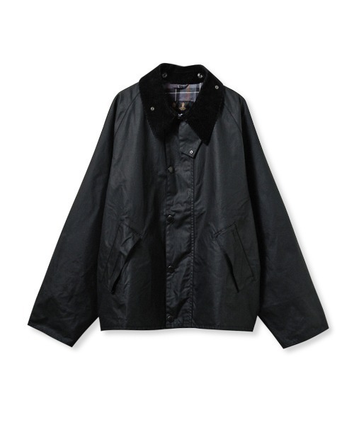 Barbour(バブアー)の「【TRANSPORT / トランスポート】ワックス ショート ジャケット オーバーサイズフィット(ブルゾン・メンズ・グリーン/グレー/ブラック/ベージュ・40/32/42/34/36/38)」の1枚目の写真