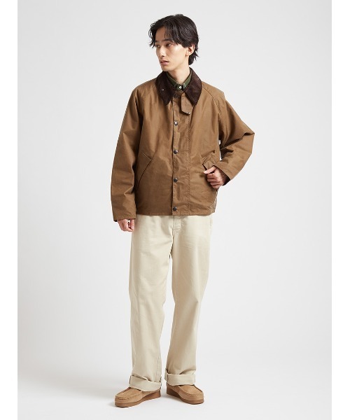 Barbour(バブアー)の「【TRANSPORT / トランスポート】ワックス ショート ジャケット オーバーサイズフィット(ブルゾン・メンズ・グリーン/グレー/ブラック/ベージュ・40/32/42/34/36/38)」の7枚目の写真