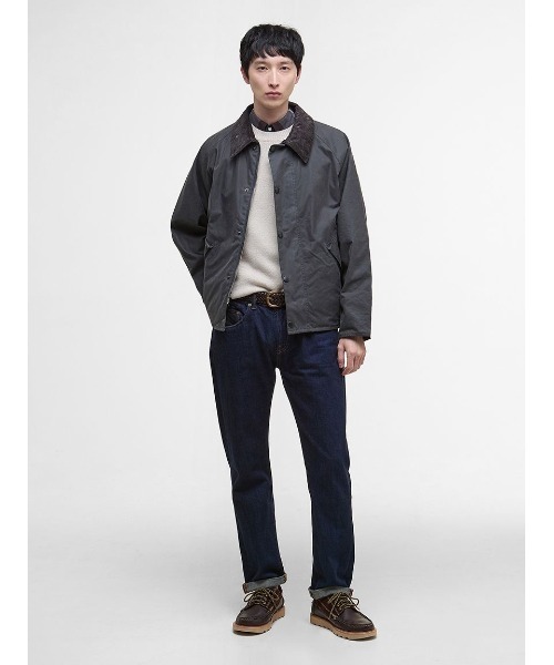 Barbour(バブアー)の「【TRANSPORT / トランスポート】ワックス ショート ジャケット オーバーサイズフィット(ブルゾン・メンズ・グリーン/グレー/ブラック/ベージュ・40/32/42/34/36/38)」の10枚目の写真