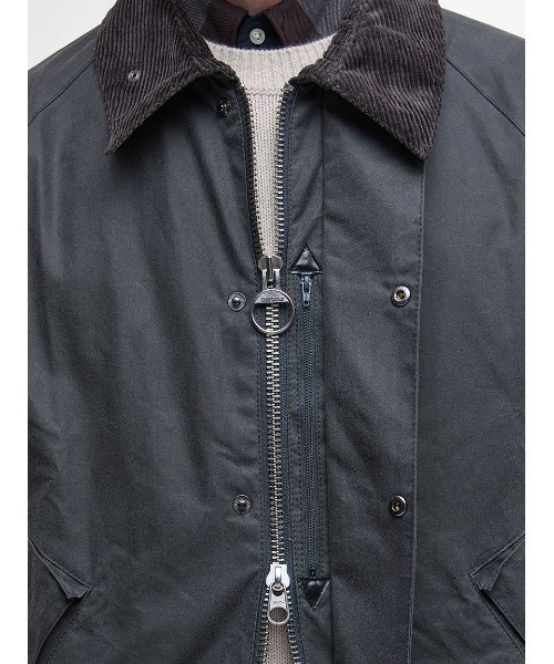 Barbour(バブアー)の「【TRANSPORT / トランスポート】ワックス ショート ジャケット オーバーサイズフィット(ブルゾン・メンズ・グリーン/グレー/ブラック/ベージュ・40/32/42/34/36/38)」の16枚目の写真