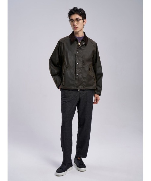 Barbour(バブアー)の「【TRANSPORT / トランスポート】ワックス ショート ジャケット オーバーサイズフィット(ブルゾン・メンズ・グリーン/グレー/ブラック/ベージュ・40/32/42/34/36/38)」の18枚目の写真