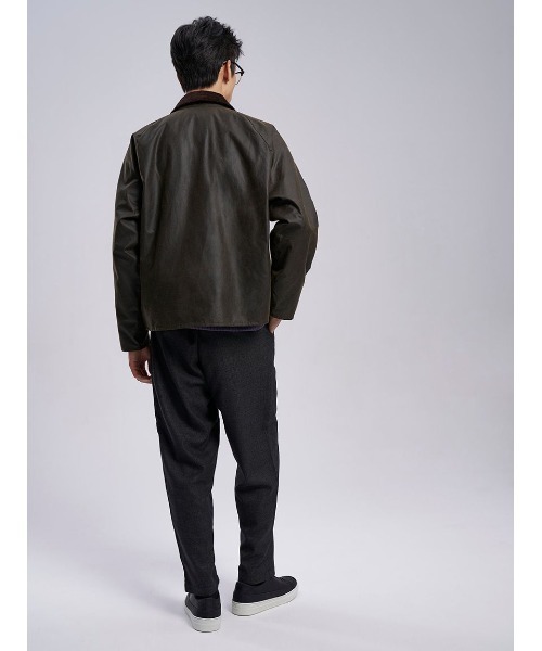 Barbour(バブアー)の「【TRANSPORT / トランスポート】ワックス ショート ジャケット オーバーサイズフィット(ブルゾン・メンズ・グリーン/グレー/ブラック/ベージュ・40/32/42/34/36/38)」の19枚目の写真
