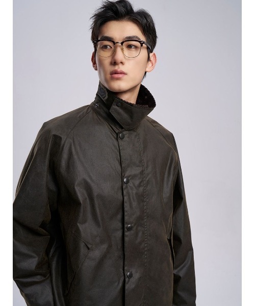 Barbour(バブアー)の「【TRANSPORT / トランスポート】ワックス ショート ジャケット オーバーサイズフィット(ブルゾン・メンズ・グリーン/グレー/ブラック/ベージュ・40/32/42/34/36/38)」の21枚目の写真