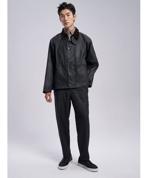 Barbour(バブアー)の「【TRANSPORT / トランスポート】ワックス ショート ジャケット オーバーサイズフィット(ブルゾン・メンズ・グリーン/グレー/ブラック/ベージュ・40/32/42/34/36/38)」の22枚目の写真