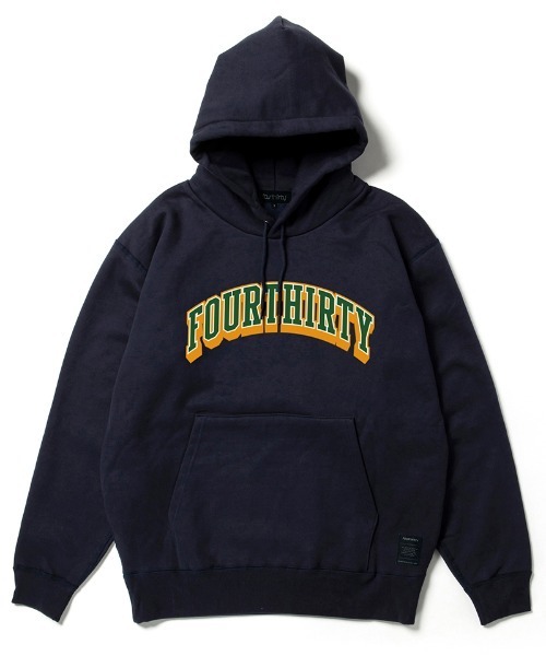 430（フォーサーティ）の「mpa4191-ARCH COLLEGE P-O PARKA プルオーバーパーカー(26-191)（パーカー・メンズ・ブラック/ネイビー/ヘザーグレー/チャコールグレー/ブラウン・1/2/3/0）」の5枚目の写真