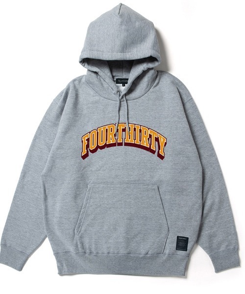 430（フォーサーティ）の「mpa4191-ARCH COLLEGE P-O PARKA プルオーバーパーカー(26-191)（パーカー・メンズ・ブラック/ネイビー/ヘザーグレー/チャコールグレー/ブラウン・1/2/3/0）」の3枚目の写真