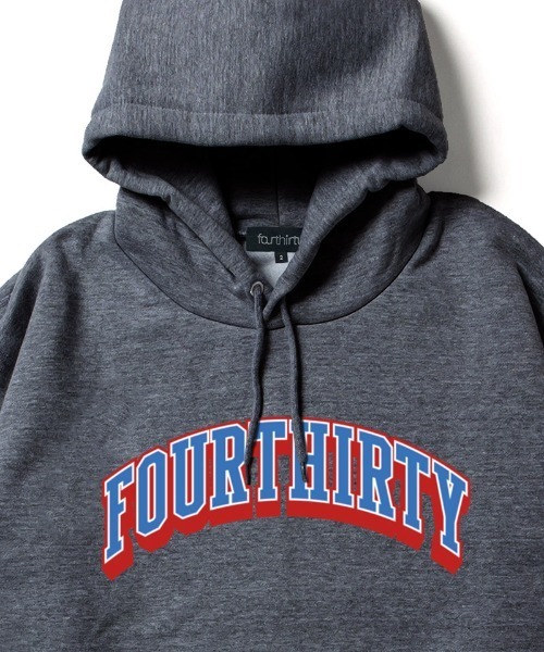 430（フォーサーティ）の「mpa4191-ARCH COLLEGE P-O PARKA プルオーバーパーカー(26-191)（パーカー・メンズ・ブラック/ネイビー/ヘザーグレー/チャコールグレー/ブラウン・1/2/3/0）」の8枚目の写真