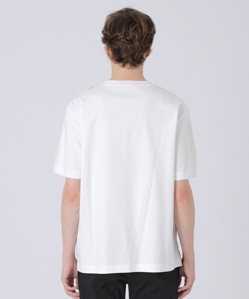 BLACK LABEL CRESTBRIDGE（ブラックレーベル・クレストブリッジ）の「パネルパナマサッカーチェックTシャツ（Tシャツ/カットソー・メンズ・オフホワイト/ブラック・XL/L/M）」の11枚目の写真