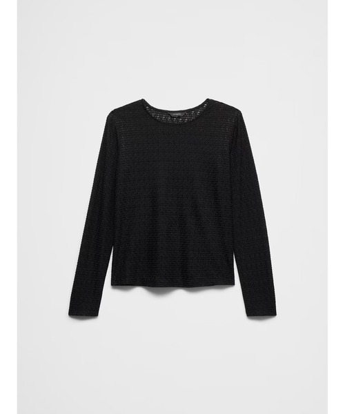 BANANA REPUBLIC FACTORY STORE(バナナリパブリック ファクトリーストア)の「BANANA REPUBLIC FACTORY STORE シアージャカードTシャツ(Tシャツ/カットソー・レディース・ブラック/グリーン・M/L/XS/S)」の5枚目の写真
