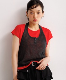 RAGEBLUE | 2SET/バイカラーホルターネックレイヤードトップス(Tシャツ/カットソー)