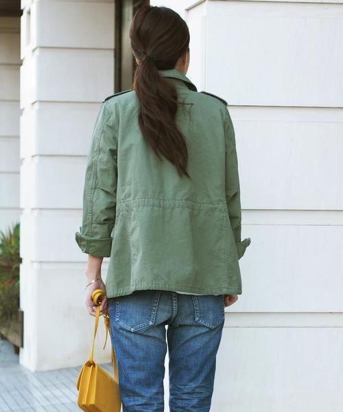 Jewel Changes(ジュエルチェンジズ)の「【WEB限定】○JC C ミリタリー ブルゾン / ミリタリージャケット(ミリタリージャケット・レディース・オリーブ・フリ-)」の13枚目の写真