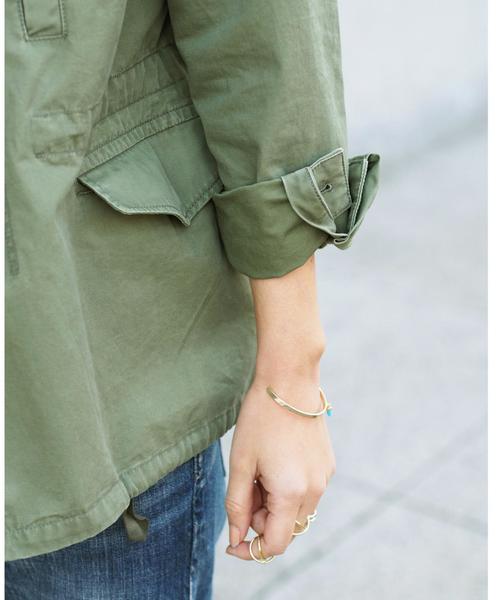 Jewel Changes(ジュエルチェンジズ)の「【WEB限定】○JC C ミリタリー ブルゾン / ミリタリージャケット(ミリタリージャケット・レディース・オリーブ・フリ-)」の5枚目の写真