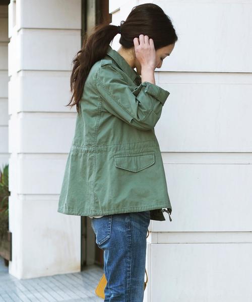 Jewel Changes(ジュエルチェンジズ)の「【WEB限定】○JC C ミリタリー ブルゾン / ミリタリージャケット(ミリタリージャケット・レディース・オリーブ・フリ-)」の9枚目の写真