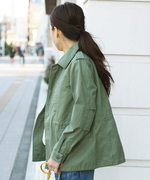 Jewel Changes(ジュエルチェンジズ)の「【WEB限定】○JC C ミリタリー ブルゾン / ミリタリージャケット(ミリタリージャケット・レディース・オリーブ・フリ-)」の19枚目の写真