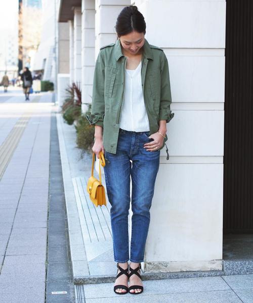 Jewel Changes(ジュエルチェンジズ)の「【WEB限定】○JC C ミリタリー ブルゾン / ミリタリージャケット(ミリタリージャケット・レディース・オリーブ・フリ-)」の21枚目の写真