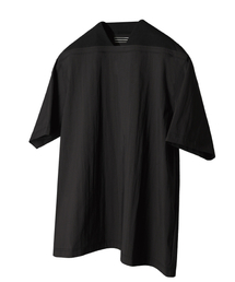 DGNAK（ディグナク）の「スクエアネックウーブンTシャツ（ブラック）_ PE1TS2525（Tシャツ/カットソー）」
