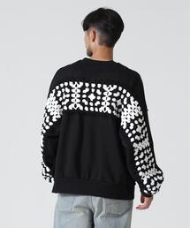 DISCOVERED(ディスカバード)別注CROCHET SLEEVE SWEAT(UNISEX)