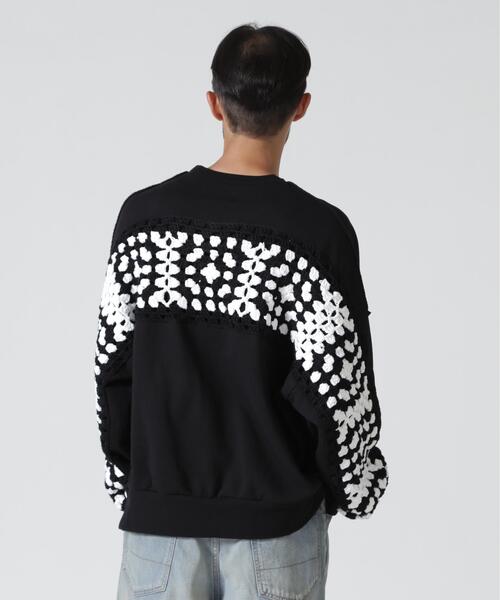 DISCOVERED(ディスカバード)の「DISCOVERED(ディスカバード)別注CROCHET SLEEVE SWEAT(UNISEX)(スウェット・メンズ・ブラック/その他24/グレー・3/1)」の18枚目の写真
