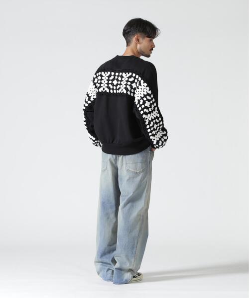 DISCOVERED(ディスカバード)の「DISCOVERED(ディスカバード)別注CROCHET SLEEVE SWEAT(UNISEX)(スウェット・メンズ・ブラック/その他24/グレー・3/1)」の19枚目の写真