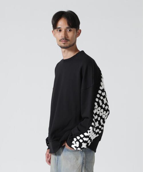 DISCOVERED(ディスカバード)の「DISCOVERED(ディスカバード)別注CROCHET SLEEVE SWEAT(UNISEX)(スウェット・メンズ・ブラック/その他24/グレー・3/1)」の22枚目の写真