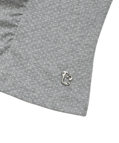 LMR(エルエムアール)の「ドットシャーリング半袖TシャツGREY(Tシャツ/カットソー・レディース・ライトグレー・SMALL/MEDIUM)」の12枚目の写真