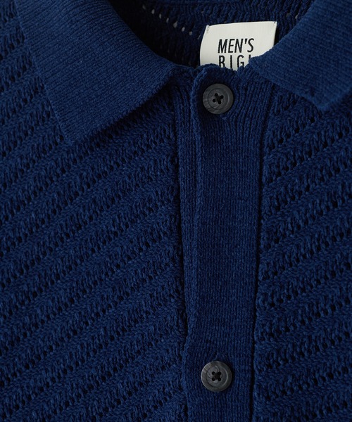 MEN'S BIGI(メンズビギ)の「モールジャカードシアー衿付きニットカーディガン(カーディガン/ボレロ・メンズ・ブルー/ブラウン系その他/ブラック・01/02/03)」の17枚目の写真