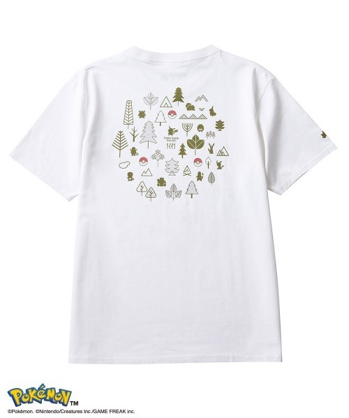 LOGOS(ロゴス)の「【LOGOS/ロゴス】ポケモンコラボ プリントTシャツ(Tシャツ/カットソー・メンズ・チャコールグレー/ホワイト・XS/S/M/L/XL)」の4枚目の写真