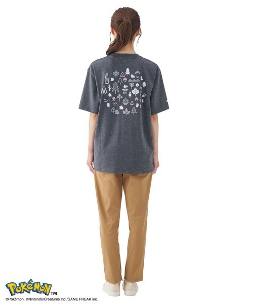 LOGOS(ロゴス)の「【LOGOS/ロゴス】ポケモンコラボ プリントTシャツ(Tシャツ/カットソー・メンズ・チャコールグレー/ホワイト・XS/S/M/L/XL)」の8枚目の写真