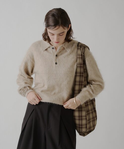 WHIMSIC(ウィムジック)の「【UNISEX】ヴィーガンレザーショルダーバック(ショルダーバッグ・メンズ・ブラック/キャメル・ONE SIZE)」の8枚目の写真