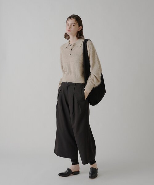 WHIMSIC(ウィムジック)の「【UNISEX】ヴィーガンレザーショルダーバック(ショルダーバッグ・メンズ・ブラック/キャメル・ONE SIZE)」の9枚目の写真