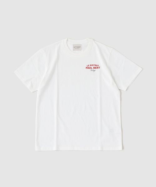 EDIFICE(エディフィス)の「GIFT SHOP (ギフトショップ) Le Bistrot Paul Bert The Tokyo Tシャツ(Tシャツ/カットソー・メンズ・ホワイト・MEDIUM/LARGE)」の1枚目の写真