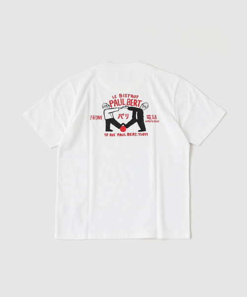 EDIFICE(エディフィス)の「GIFT SHOP (ギフトショップ) Le Bistrot Paul Bert The Tokyo Tシャツ(Tシャツ/カットソー・メンズ・ホワイト・MEDIUM/LARGE)」の2枚目の写真