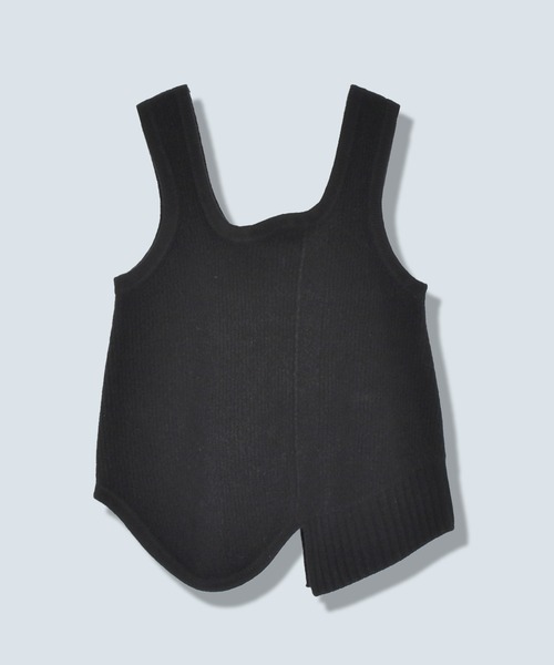 OMMO（オーエムエムオー）の「ASYMME KNIT VEST（ベスト・レディース・ホワイト/グレー/ブラック・F）」の18枚目の写真