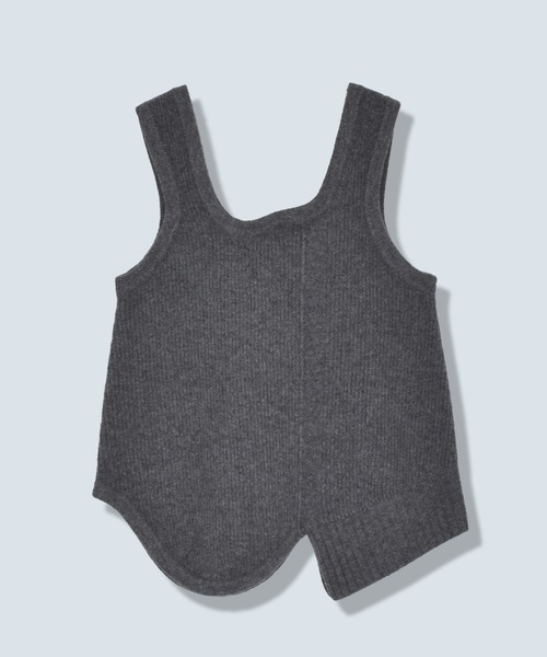 OMMO（オーエムエムオー）の「ASYMME KNIT VEST（ベスト・レディース・ホワイト/グレー/ブラック・F）」の12枚目の写真