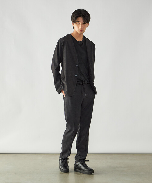 COMME CA ISM(コムサイズム)の「デニムライク ストレッチ テーパードパンツ(その他パンツ・メンズ・ブラック/ネイビー・L/M/S)」の3枚目の写真